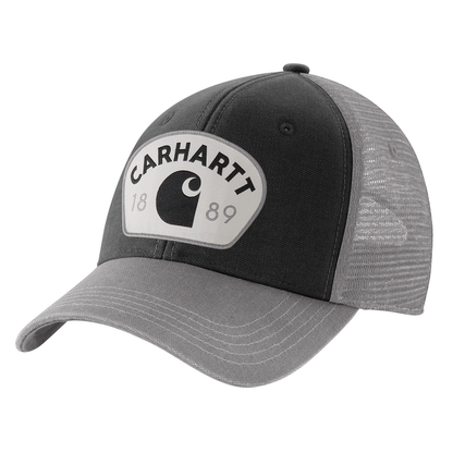 Canvas Mesh-Back 1889 Patch Cap - APH-Asphalt | Carhartt 106743