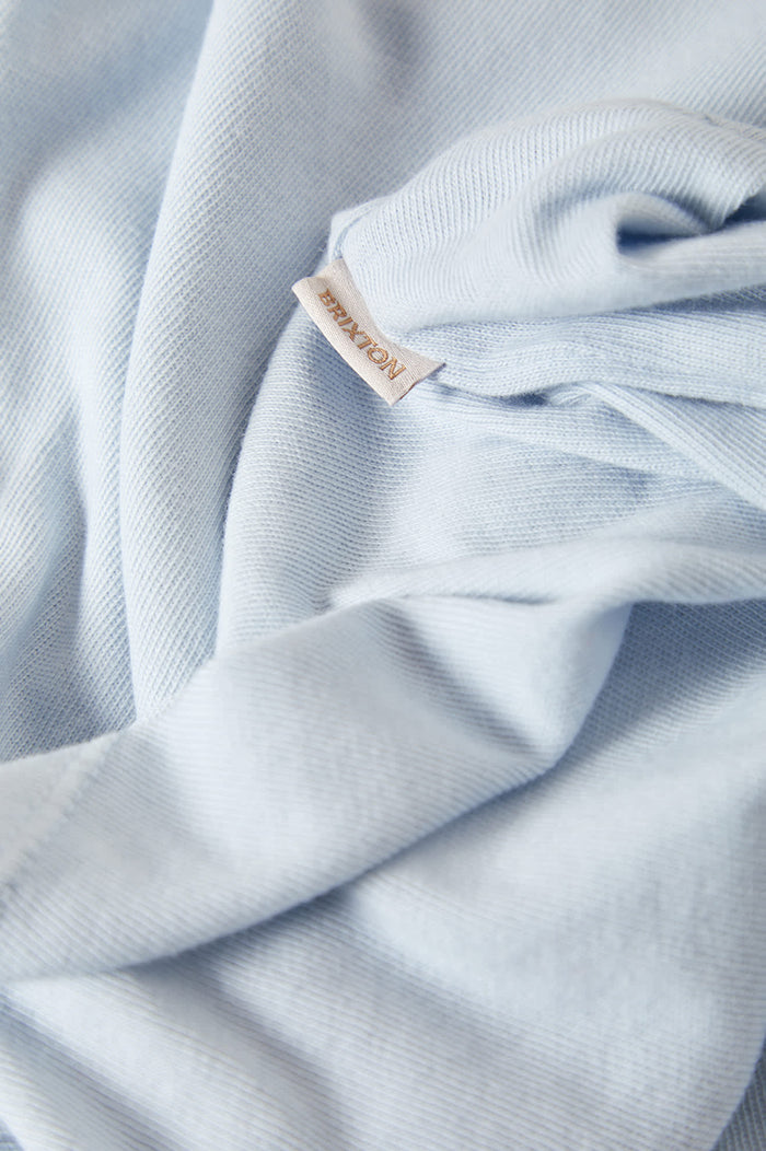Women's Carefree Organic Garment Dye Perfect T-Shirt in the color Blue Aura - Additional Laydown image