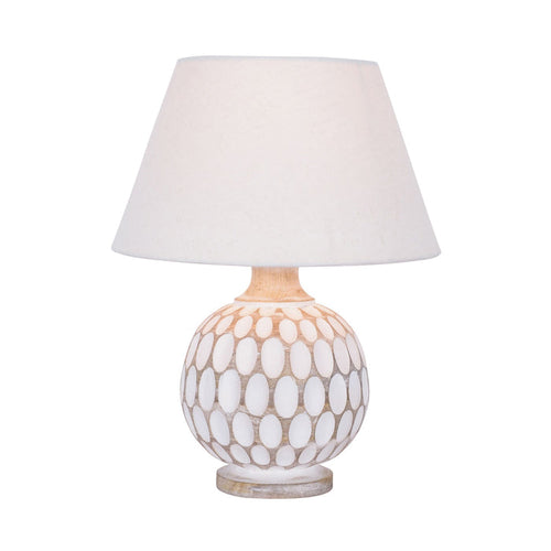 Caspar Wooden Table Lamp 38cm