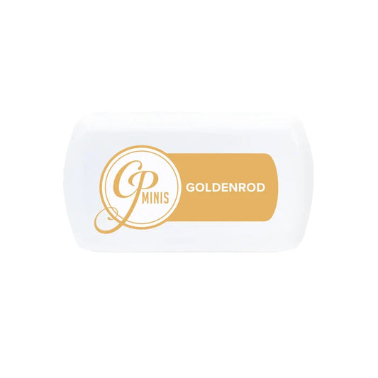 Catherine Pooler - Mini Ink Pad - Goldenrod. In late summer, you can see meadows painted in rich yellow goldenrod. This beautiful flowering plant is often used in herbal teas making it a perfect name for this Spa Yellow. Available at Embellish Away located in Bowmanville Ontario Canada.