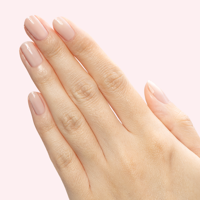CCT - Gel on natural nails with a sheer, soft pink finish for a feminine and effortless manicure by Olive and June