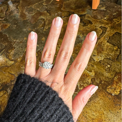 CCT - Gel on natural nails with a sheer, soft pink tint for a subtle and feminine manicure by Olive and June