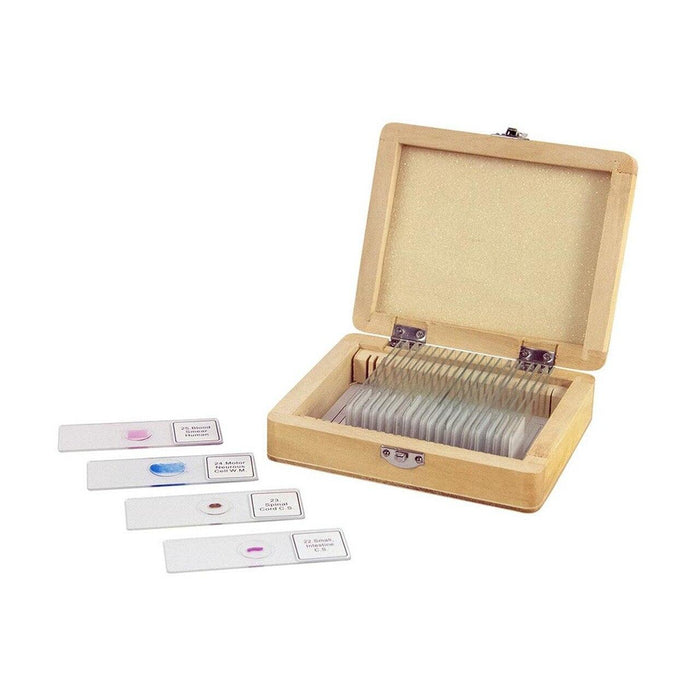 Celestron 25 Piece Prepared Microscope Slide Kit (44410) - Astronomy Plus
