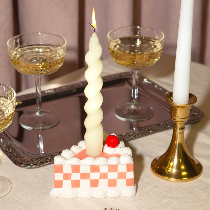 Ceramic Cake Taper Candle Holder