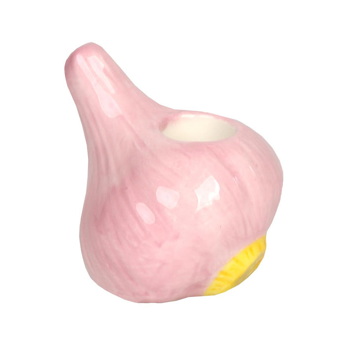 Ceramic Garlic Taper Candle Holder