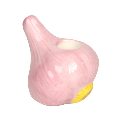 Ceramic Garlic Taper Candle Holder