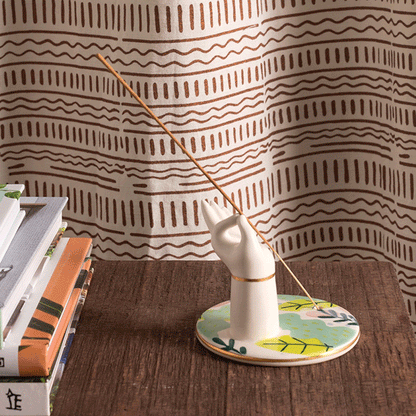 Ceramic Hand Incense Holder