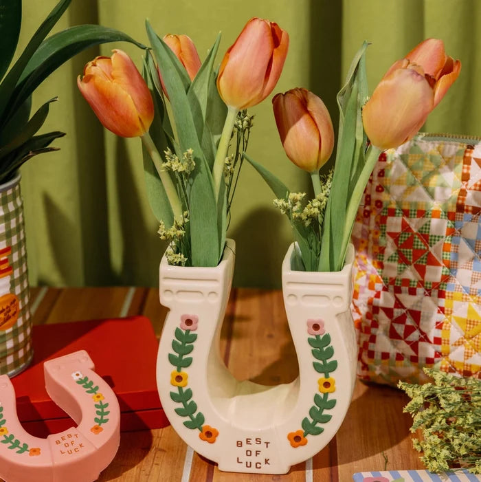 Ceramic Horseshoe Vase