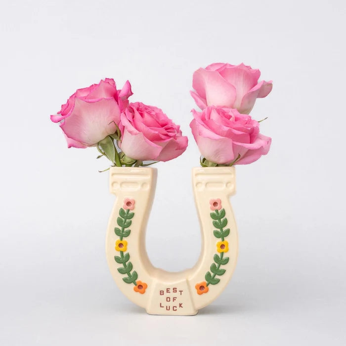 Ceramic Horseshoe Vase
