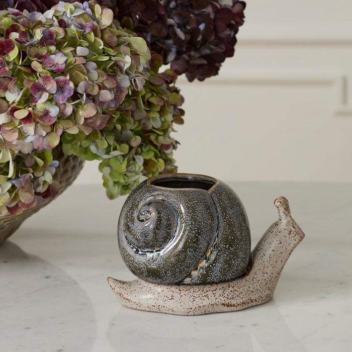 Ceramic Snail Planter