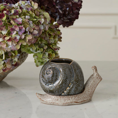 Ceramic Snail Planter