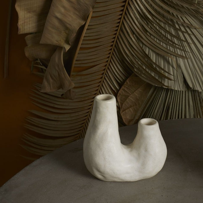 Ceramic Taurus Taper Candle Holder