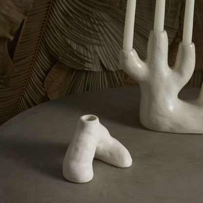 Ceramic Taurus Taper Candle Holder