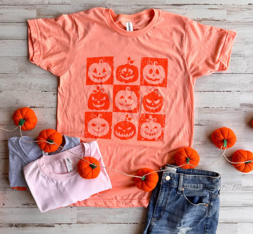 Checkered Pumpkin Tee // ships in about 2 weeks