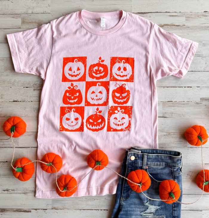 Checkered Pumpkin Tee // ships in about 2 weeks