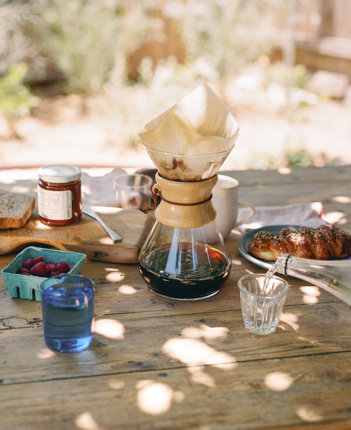 A Chemex filled with Canyon Coffee