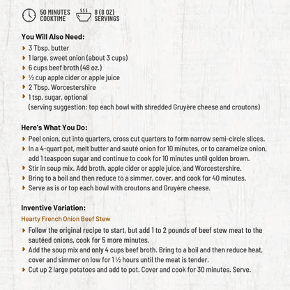 Chicago Bistro French Onion Soup Mix