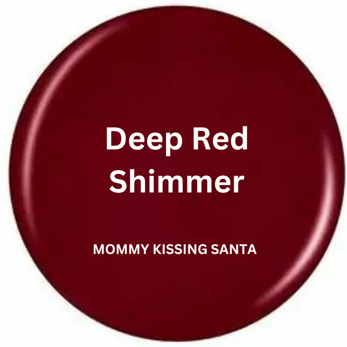 Dark Red / Mommy Kissing Santa