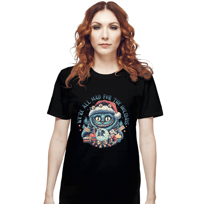 Secret_Shirts T-Shirts, Unisex / Small / Black Christmas Cat