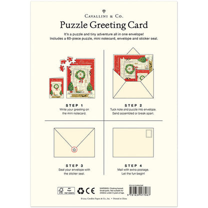 Christmas Home | 60 Piece Greeting Card Jigsaw Puzzle