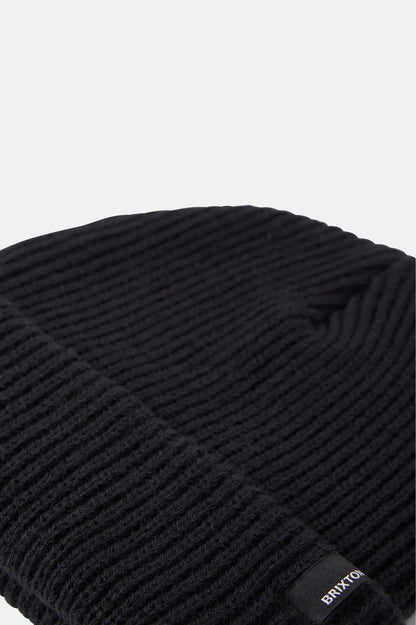 Unisex Chunky Heist Beanie in the color Black - Additional Laydown image