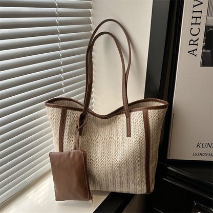 CL1721 - Retro Large-Capacity Lazy Style Tote Bag