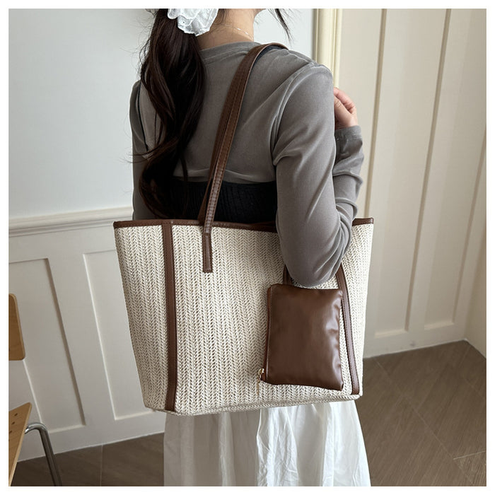 CL1721 - Retro Large-Capacity Lazy Style Tote Bag