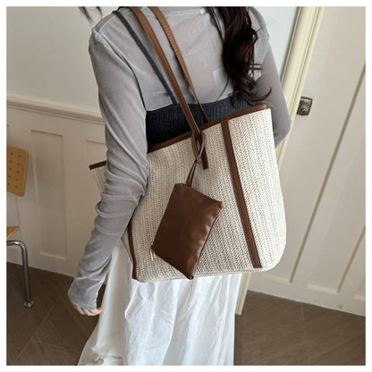 CL1721 - Retro Large-Capacity Lazy Style Tote Bag