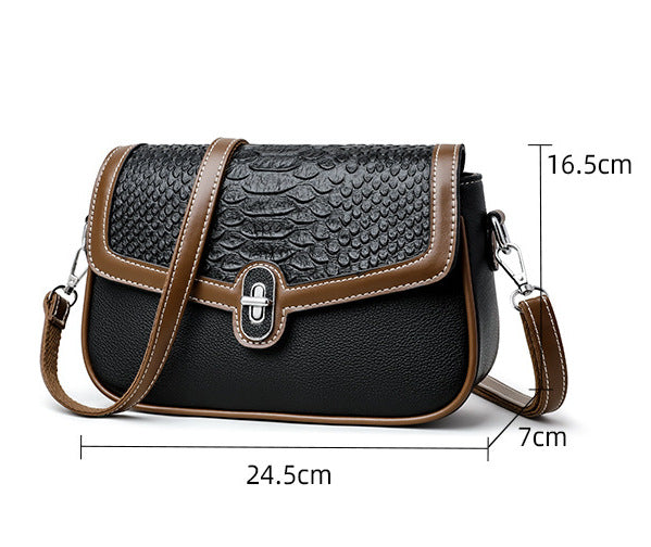 CL1727  - High-End Stone Pattern Crossbody Bag