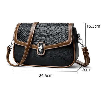 CL1727  - High-End Stone Pattern Crossbody Bag