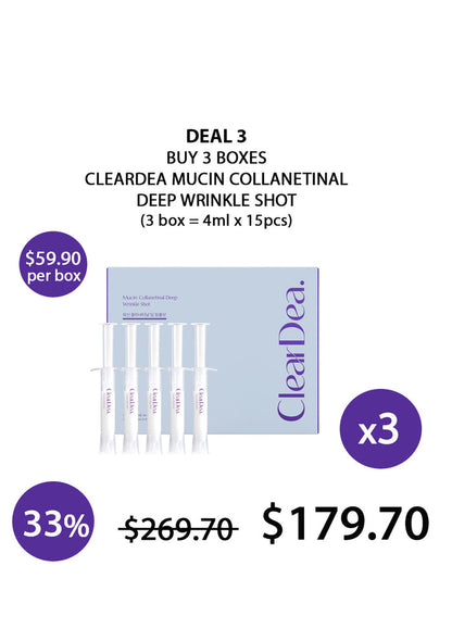 (BUY 3 PURPLE) CLEARDEA DEEP WRINKLE SHOT