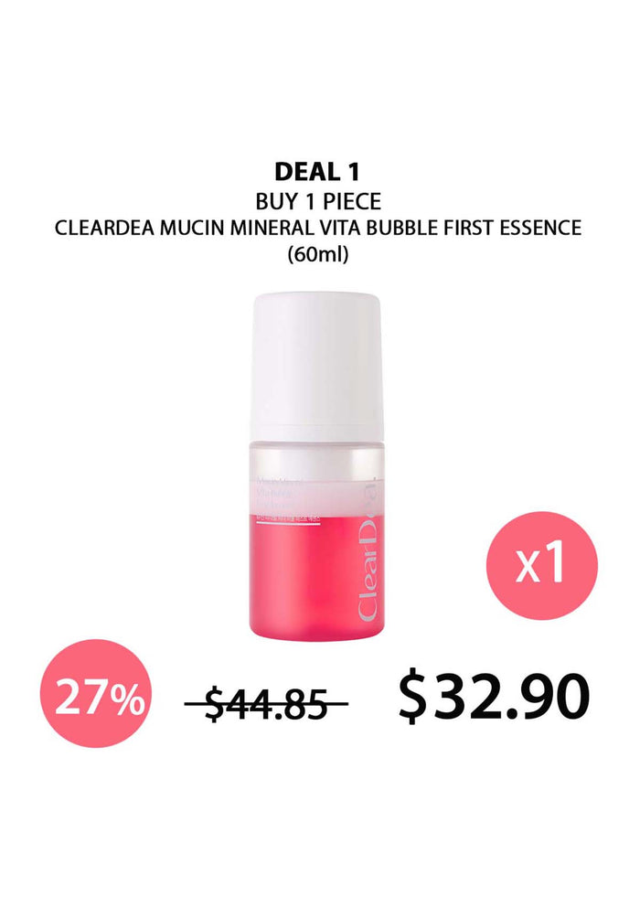 (BUY 1) CLEARDEA MUCIN VITA BUBBLE ESSENCE