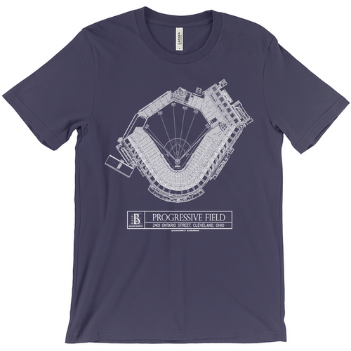 Cleveland Guardians - Progressive Field (Navy) Team Colors T-Shirt