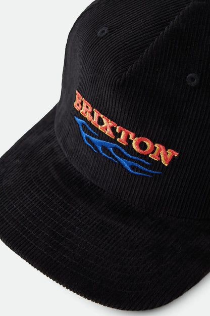 Unisex Clifton Snapback in the color Black - Additional Laydown image