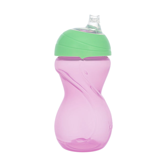 Clik-It Soft Spout Sippy Cup (2 Pack) | Purple / Aqua features a spill-proof design with soft spouts and colorful lids, perfect for young children learning to drink independently.