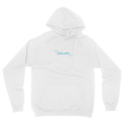 Clouds White Hoodie (Blue)