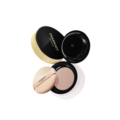 Charmacy loose powder makeup products for matte finish and long wear makeup