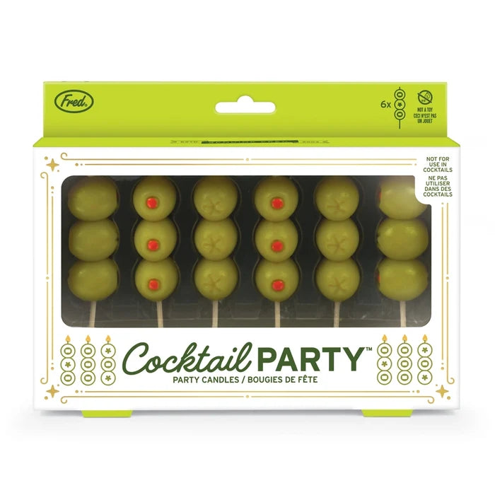 Cocktail Olive Birthday Candles