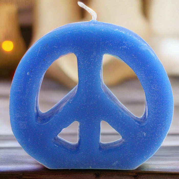 Colorful Peace Sign Candle - Candlestock.com