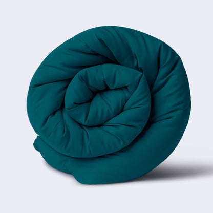 Comforter|Reversible|Microfiber|Comforter|Deep|Teal|And|Ash|Grey|