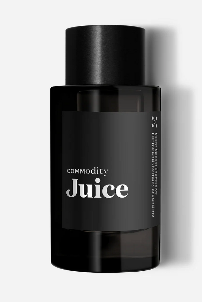 Commodity Juice 100ml NWOB beauty product in sleek bottle, showcasing modern packaging and minimalist design.
