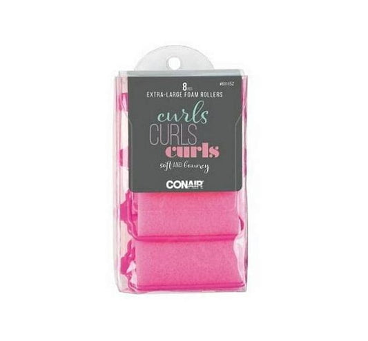 Conair Extra large foam rollers - 8 pack