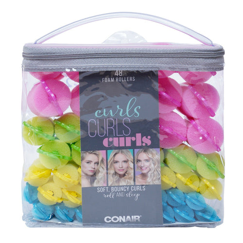 Conair Soft, Bouncy Curls Foam Rollers 48pcs - ikatehouse