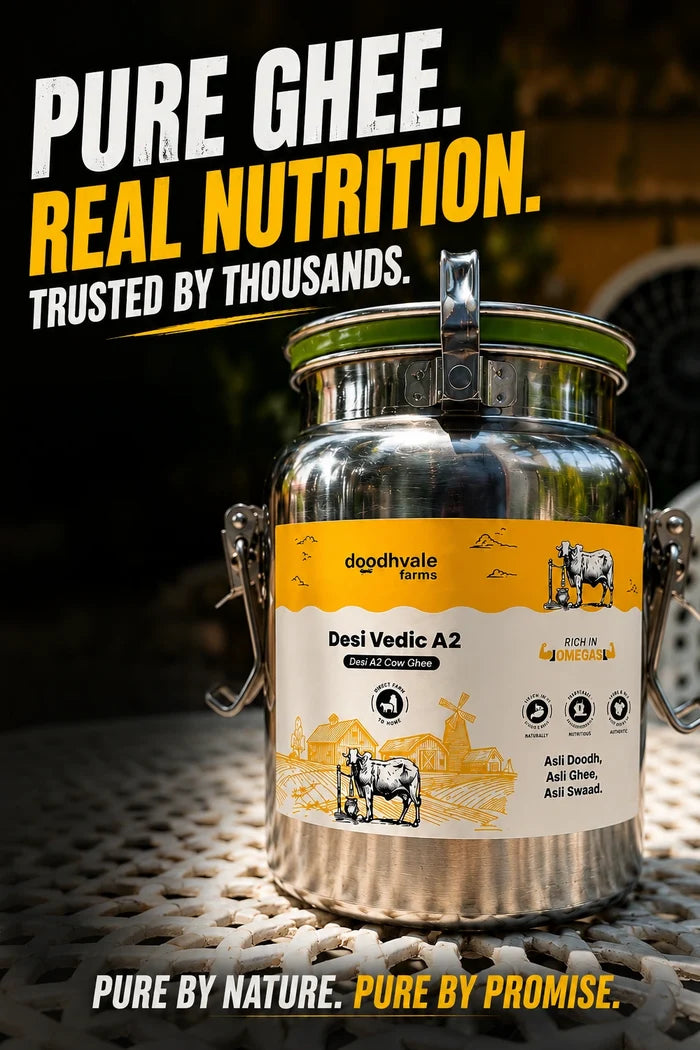 Cow A2 Vedic Desi Ghee Dolchi 5L .