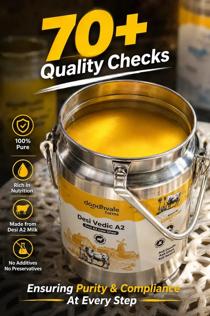 Cow A2 Vedic Desi Ghee Dolchi 5L .
