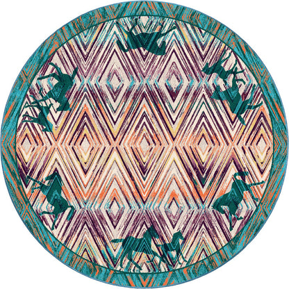 Image of an area rug, Cowboy Love OKA - Multi