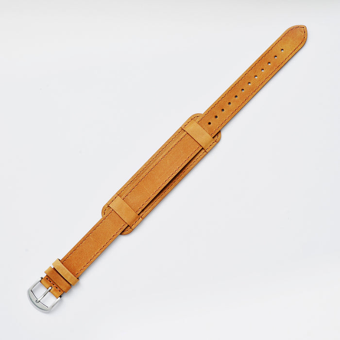 vario single pass camel brown crazy horse leather with bund strap