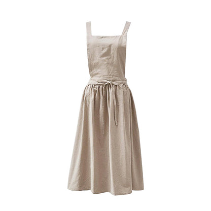 Cream Cotton Apron