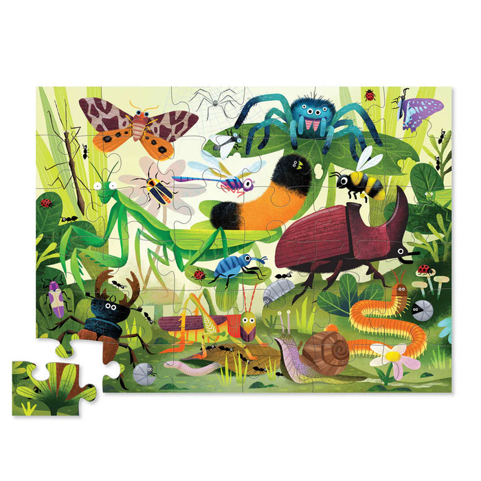 Crocodile Creek Classic Floor Puzzle 36 pc - Backyard Bug