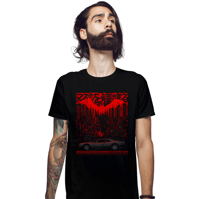 Daily_Deal_Shirts Fitted Shirts, Mens / Small / Black Dark City